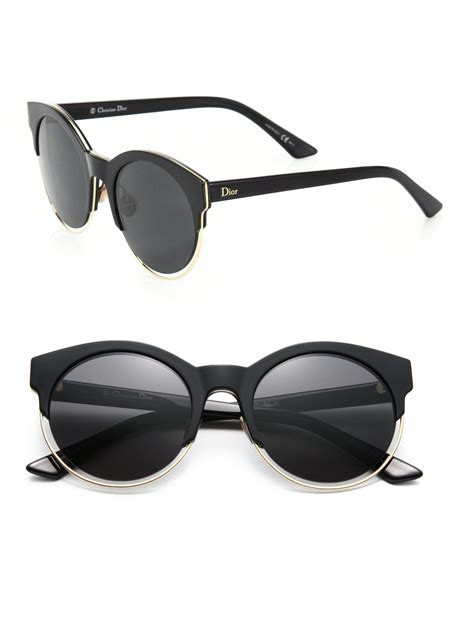 Lyst - Dior Sideral 53mm Round Sunglasses in Black