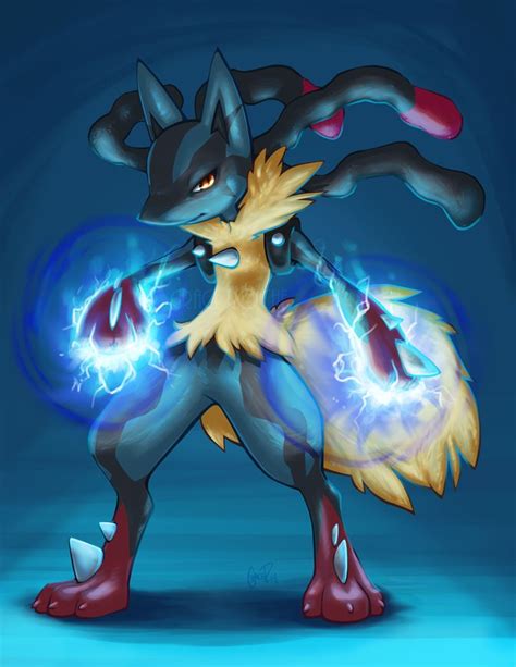 mega lucario | Tumblr | Image de pokemon, Pokemon art, Fan art pokemon