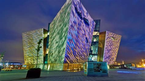 Titanic Belfast, a maritime museum in Belfast, Northern Ireland (© Allan Baxter/Gallery Stock ...