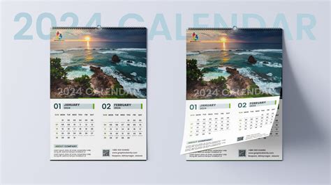 2024 Wall Calendar Design Free - Gilli Junette