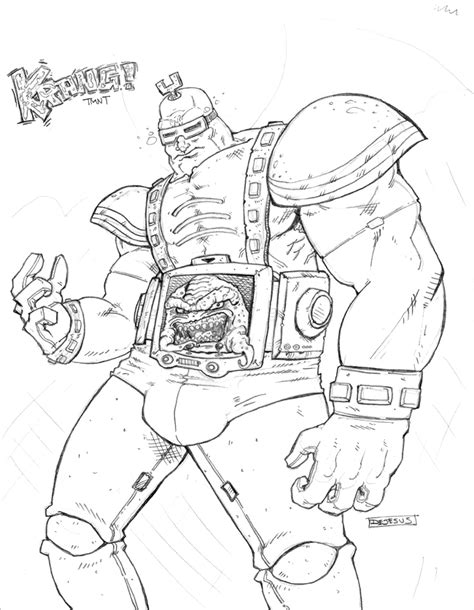 Krang Ninja Turtles Coloring Pages