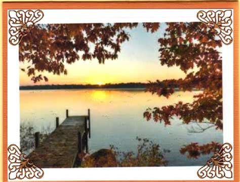 Autumn Lake Sunset – Of the Heart