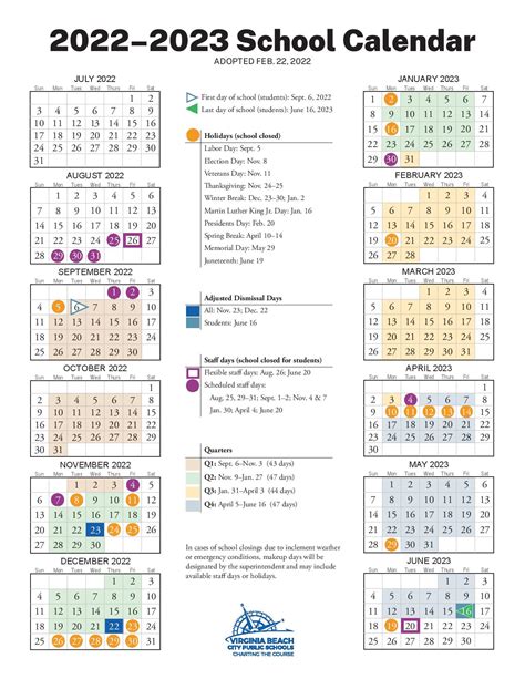 Virginia Beach City Public Schools Calendar 2022-2023 PDF