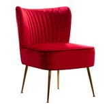 WestinTrends Furniture 22" Wide Tufted Velvet Accent Chair Seat with ...