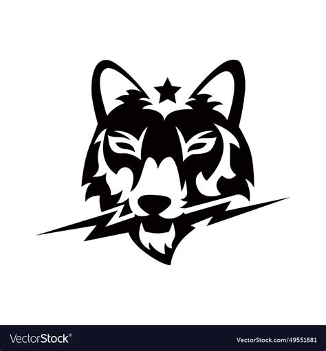 Wolf logo Royalty Free Vector Image - VectorStock