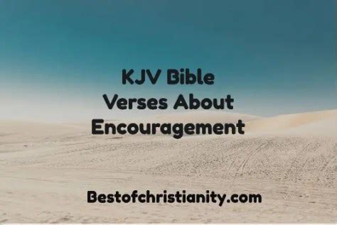 KJV Bible Verses About Encouragement