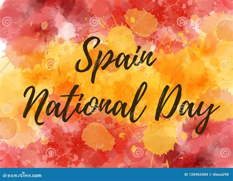 Spain National day stock vector. Illustration of decor - 126963484