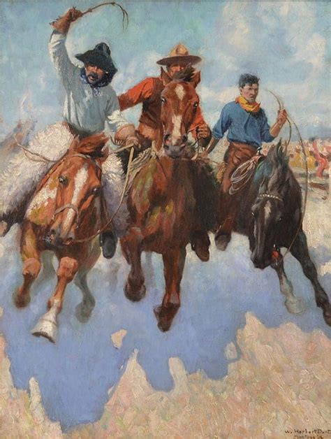 Cowboys in Montana - Western Fine Art Auction