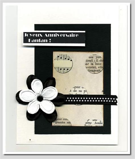 Carte Joyeux Anniversaire Noir Et Blanc, Carte... | fiolazoezoey blog