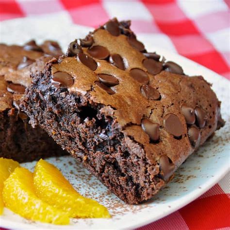 Chocolate Orange Brownies - super fudgy with a citrus twist.