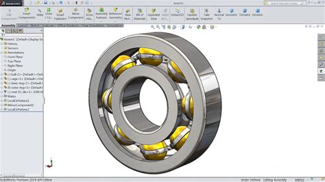 SolidWorks tutorial | Design And Assembly of Ball Bearing in SolidWorks | SolidWorks - YouTube