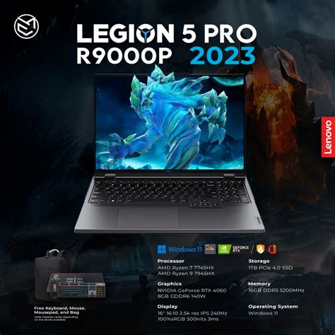 Lenovo Legion 5 Pro Series/ R9000P 2022/2023 Model Brand New Gaming Laptop Ryzen 7 GeForce RTX ...