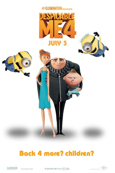 Despicable Me 4 (2024) Poster by CobyMaverick on DeviantArt