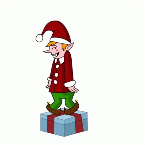 Christmas Elf Dancing GIF - Christmas Elf Dancing Present - Discover ...