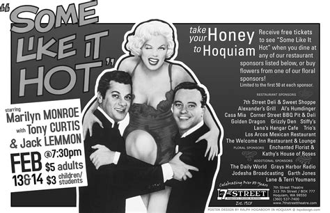 Some Like It Hot | Poster design for the 7th Street Theatre,… | Flickr