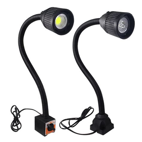 Led machine light 3W 4W magnetic base Industrial Led Gooseneck Lamp 5W 24v 220v for lathe garage ...