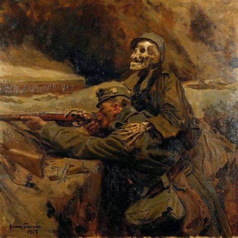 Soldat und Tod (Soldier and Death), Hans Larwin 1917