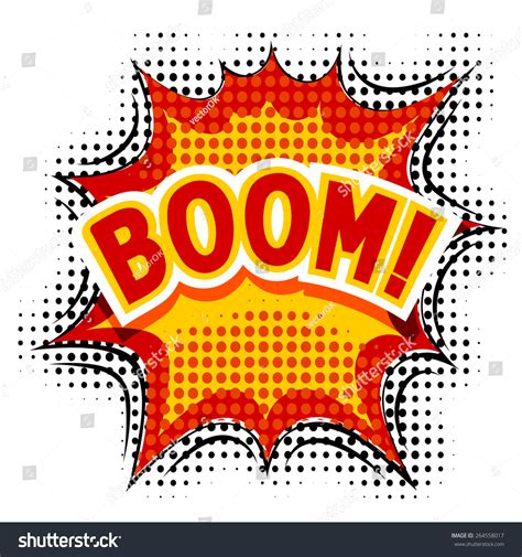 Cartoon Boom Vector Illustration Stock Vector (Royalty Free) 264558017 ...