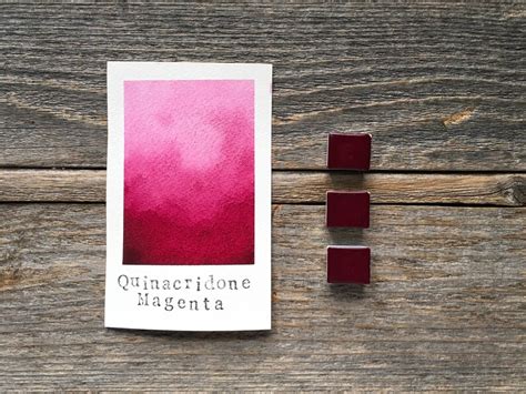 Handmade Watercolor Quinacridone Magenta for Painting - Etsy