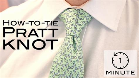 How to Tie a Tie - Pratt Knot (or Shelby) - Super Quick Lesson! - YouTube