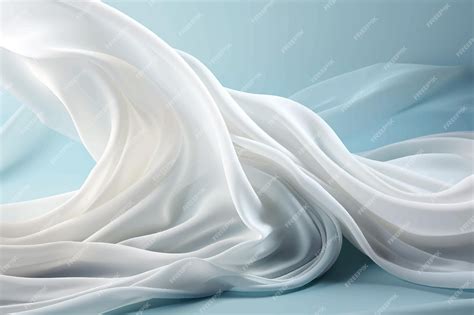 Premium Vector | White satin fabric with large folds delicate background