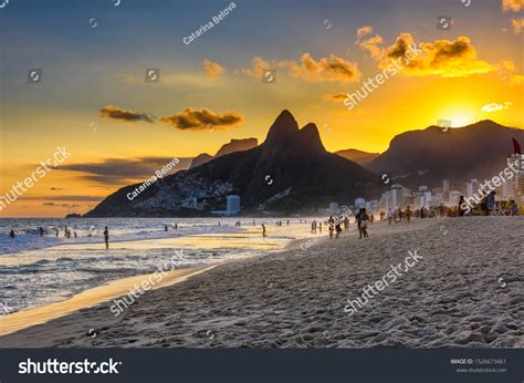 Sunset View Ipanema Beach Leblon Beach Stock Photo 1526673461 | Shutterstock