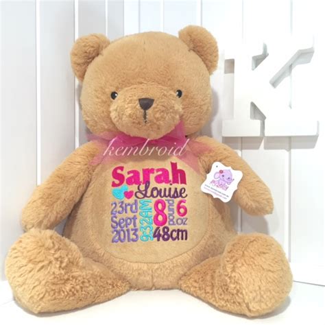 Kembroid Personalised Teddy Bears - Personalized Toy Gifts Embroidered