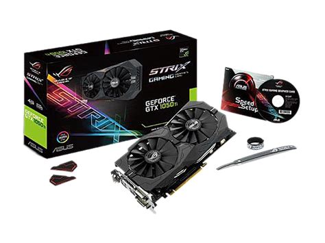 ASUS GeForce GTX 1050 Ti 4GB ROG STRIX HDMI 2.0 DP 1.4 Gaming Graphics ...