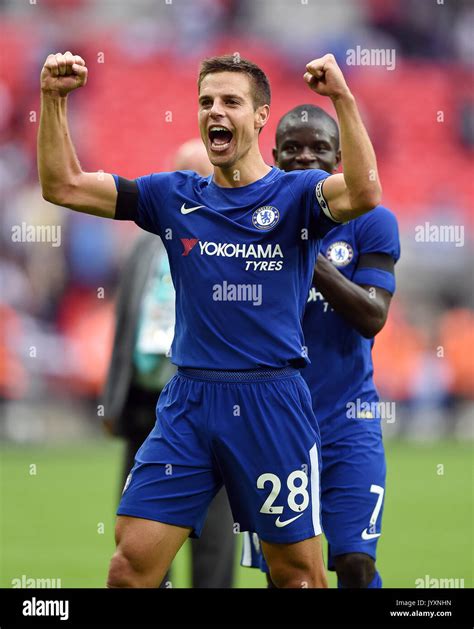 CESAR AZPILICUETA OF CHELSEA C TOTTENHAM HOTSPUR V CHELSEA WEMBLEY ...