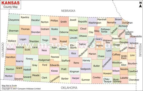 Kansas County Map