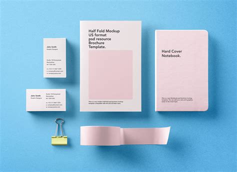 Free Premium Basic Stationery Branding Template Mockup PSD - Good Mockups