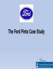 Ethical Implications of the Ford Pinto Case Study | Course Hero