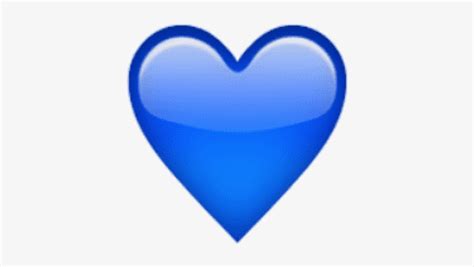 Download Free Png Ios Emoji Blue Heart Png Images Transparent - Coeur ...