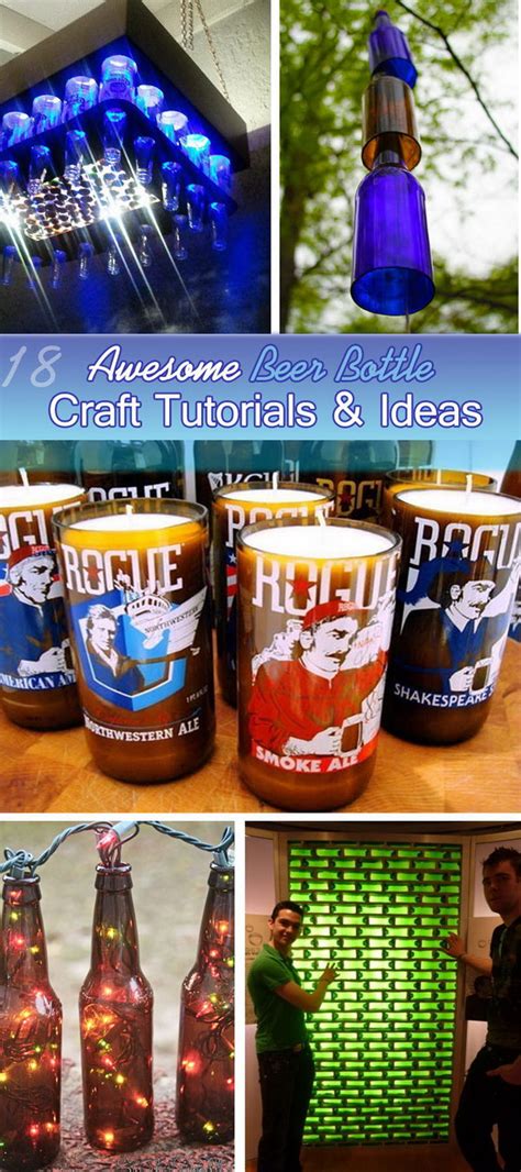 18 Awesome Beer Bottle Craft Tutorials & Ideas - Noted List