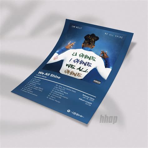 YNW Melly We All Shine Custom Album Cover Hip Hop Gift - Etsy