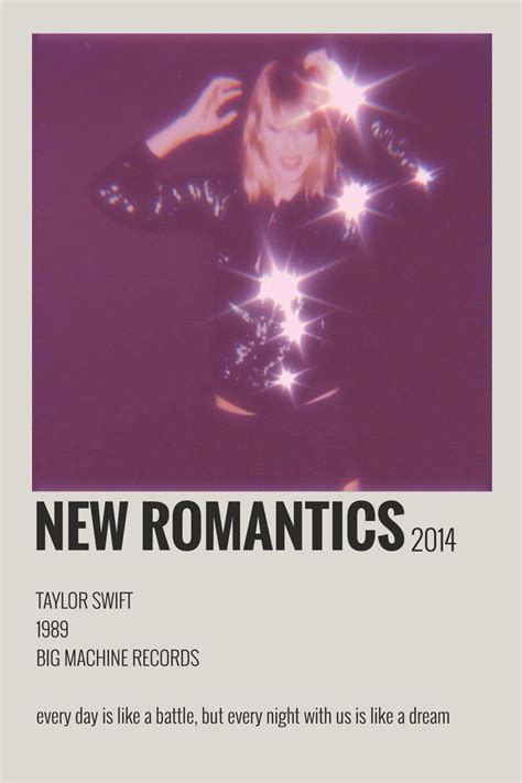 new romantics poster polaroid - taylor swift - 1989 | Taylor lyrics, Taylor swift songs, Taylor ...