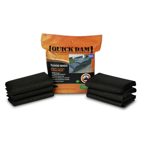 Quick Dam Water Activated Flood Bags, 12" x 24",6/pack - Walmart.com ...