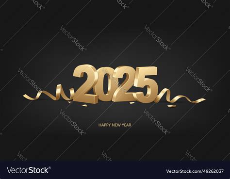 Happy new year 2025 Royalty Free Vector Image - VectorStock