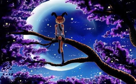 10 Best Anime Blue Moon Wallpaper FULL HD 1080p For PC Background 2024