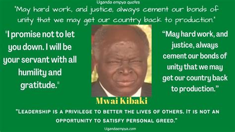 Mwai Kibaki Quotes, The 3rd President of Kenya - Uganda Empya