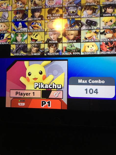 104 pikachu combo : r/SmashBrosUltimate