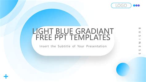 Light Blue Business Powerpoint template free download