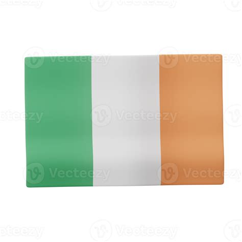 3D Ireland Flag Icon 23493564 PNG