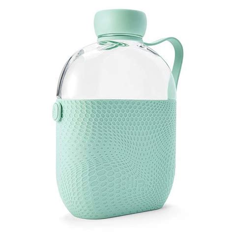 Hip Tritan Water Bottle with Textured Silicone Sleeve and Side Strap | Gadgetsin