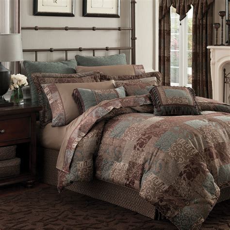 New Croscill Galleria Queen Bedskirt | Brown comforter sets, Brown comforter, Croscill bedding