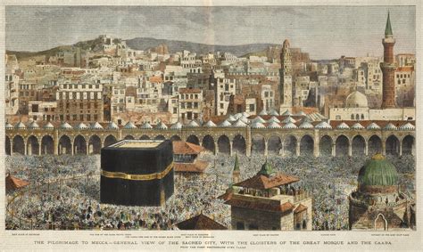 Title: The Pilgrimage to Mecca-General View of the Sacred City, with the Cloisters of the Great ...