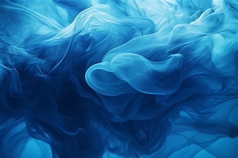 Premium AI Image | Abstract Blue Smoke Background