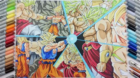 Dibujos De Dragon Ball Z Goku Vs Broly Goku Vs Broly Tumblr