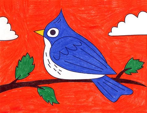 How to Draw a Bird · Art Projects for Kids