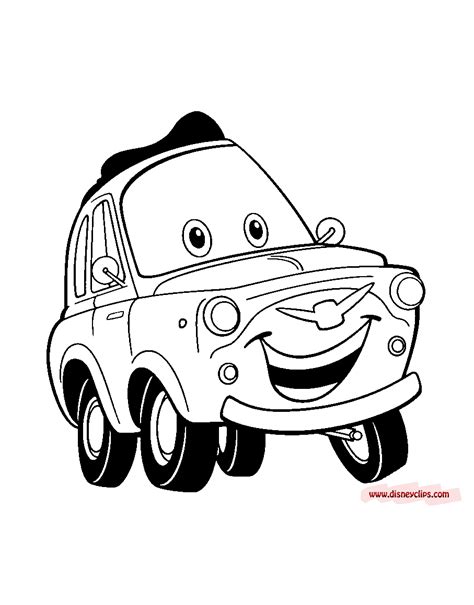 Gambar Disney Pixar Cars Coloring Pages Book Luigi di Rebanas - Rebanas